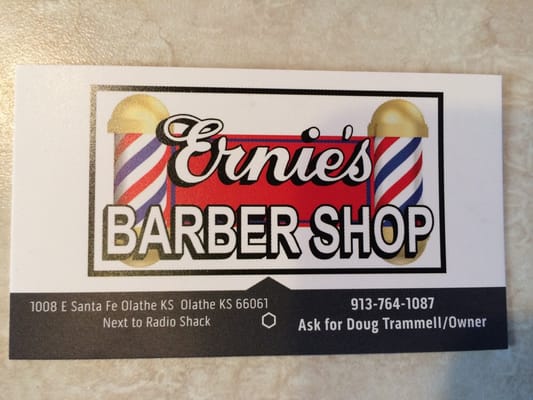 Inside Ernie's Barber Shop